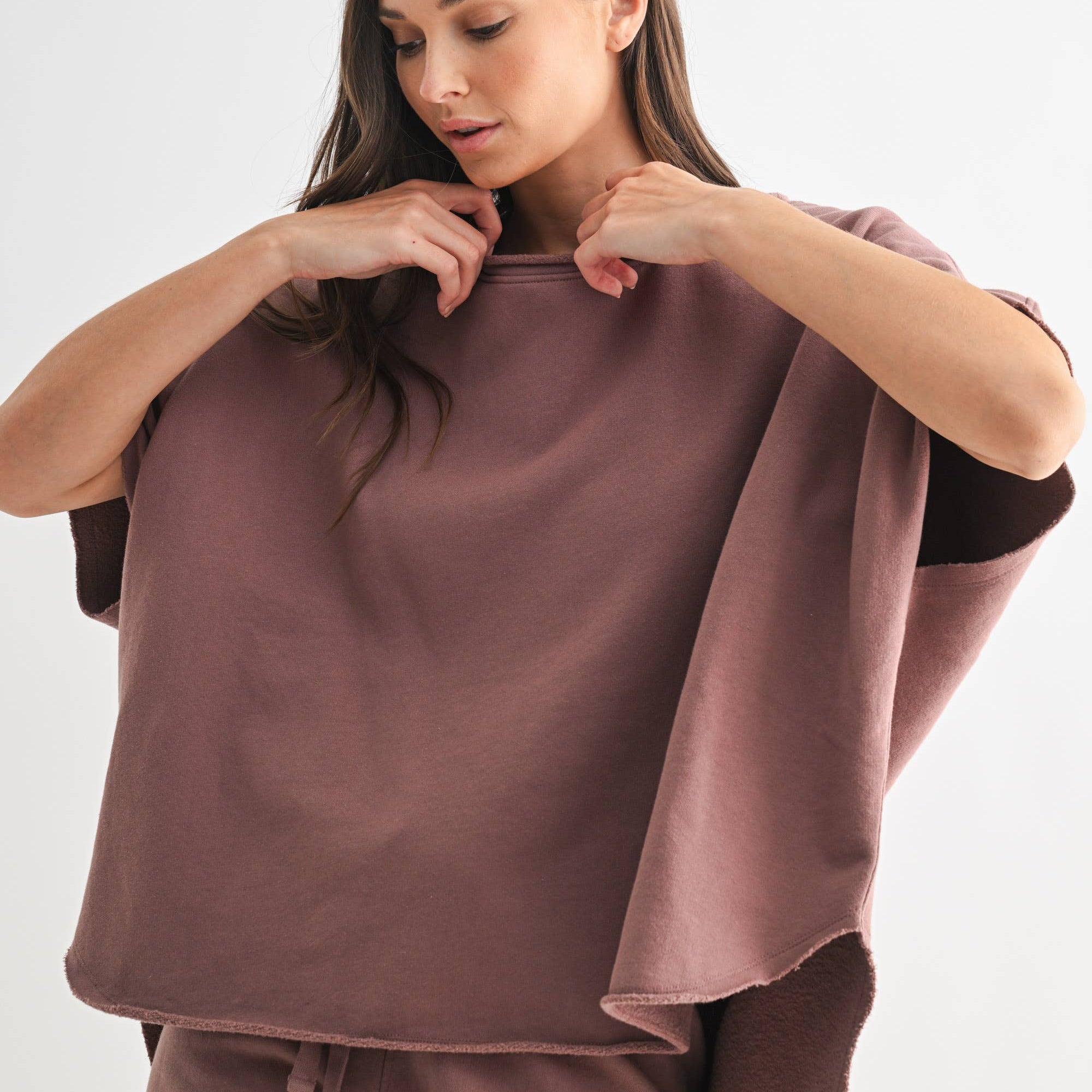 Loose Dolman Sleeve Top-Short Sleeve Tops-Krush Kandy, Women's Online Fashion Boutique Located in Phoenix, Arizona (Scottsdale Area)