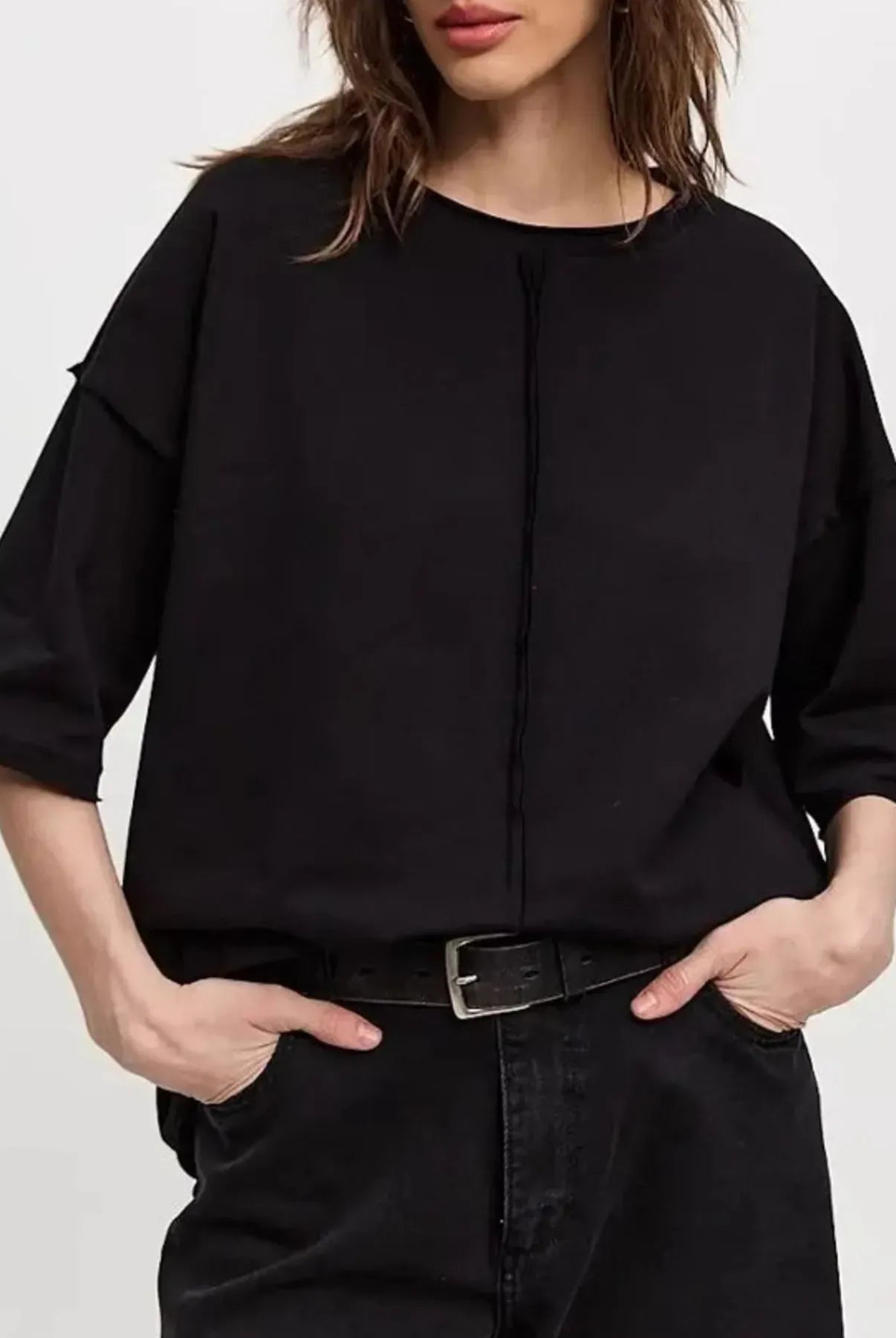 Round Neck Half Sleeve T-Shirt-Krush Kandy, Women's Online Fashion Boutique Located in Phoenix, Arizona (Scottsdale Area)