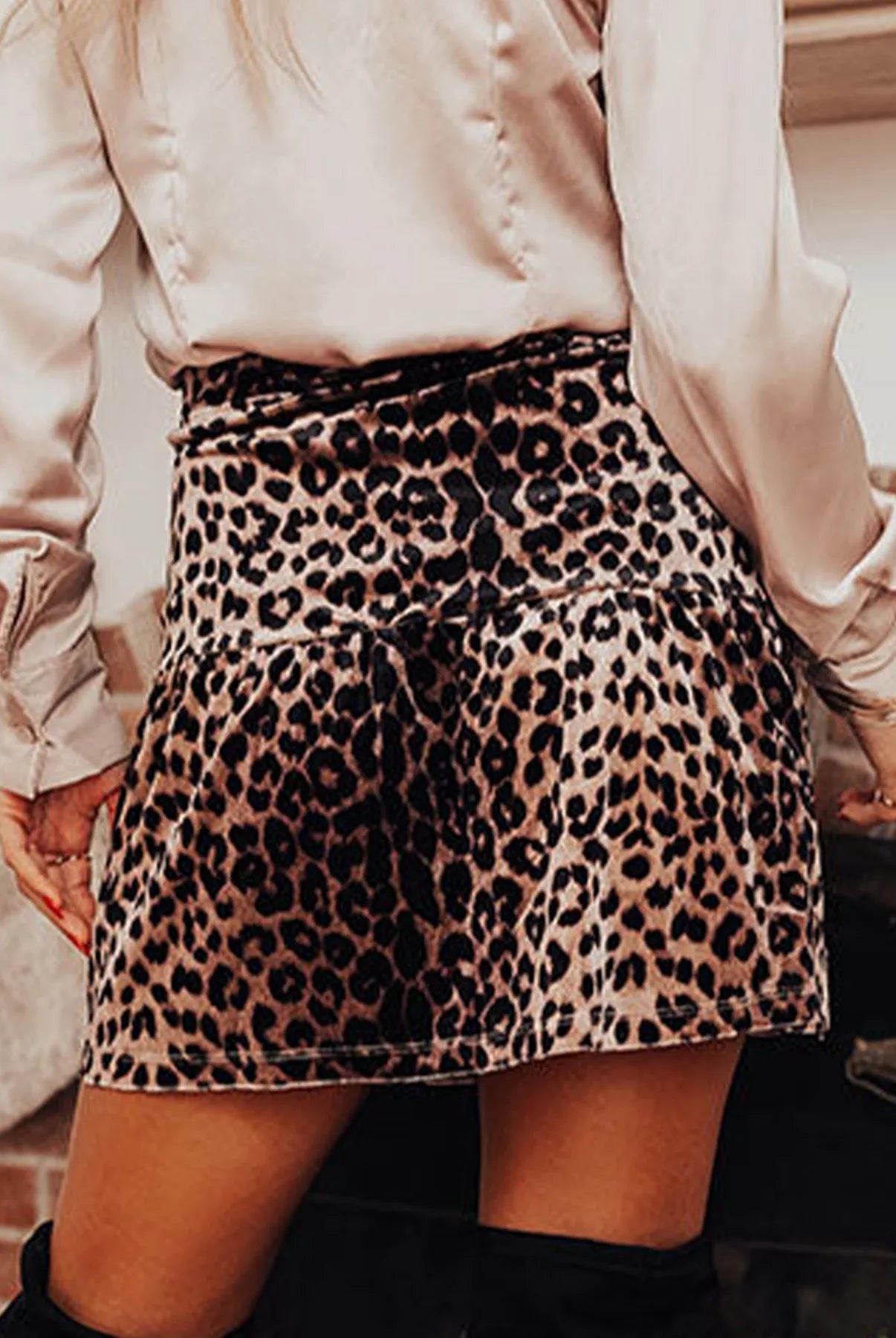 Leopard Tiered Mini Skirt-Krush Kandy, Women's Online Fashion Boutique Located in Phoenix, Arizona (Scottsdale Area)
