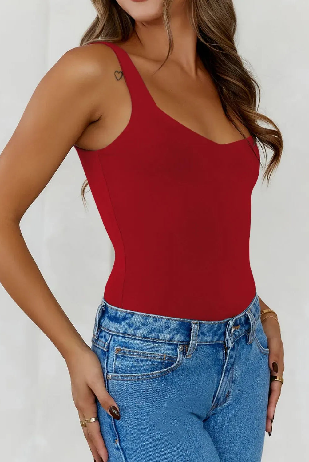 Solid Color Wide Strap Cami-Krush Kandy, Women's Online Fashion Boutique Located in Phoenix, Arizona (Scottsdale Area)