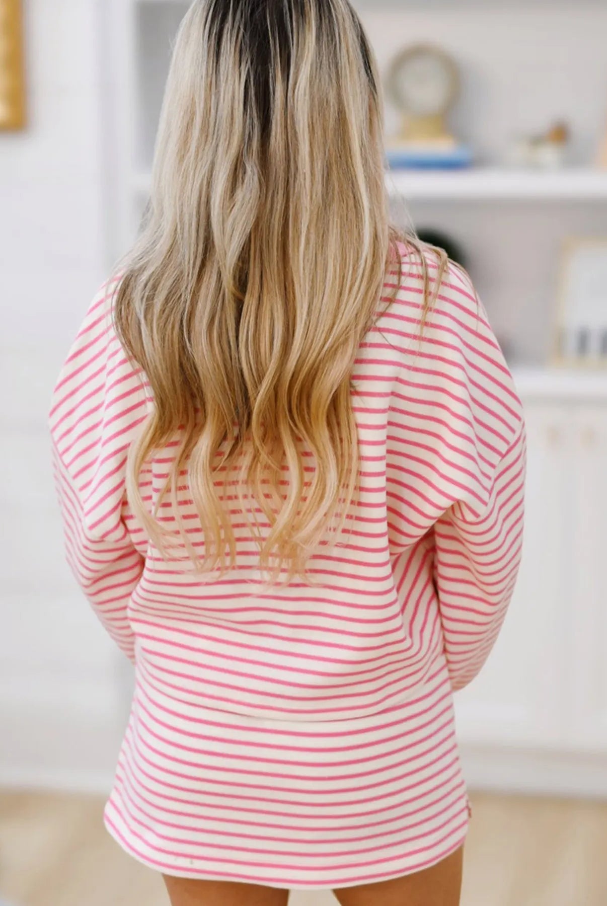 Striped Top and Skirt Set with Drawstring-2 Piece Outfit Sets-Krush Kandy, Women's Online Fashion Boutique Located in Phoenix, Arizona (Scottsdale Area)