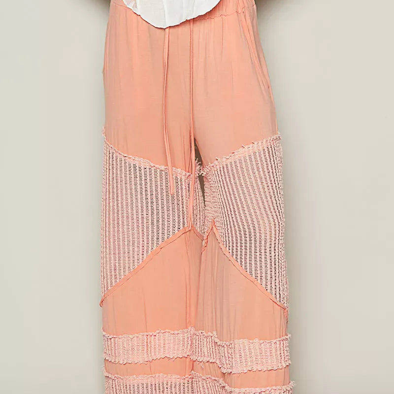 POL Drawstring Elastic Waistband Wide-Leg Pants-Pants-Krush Kandy, Women's Online Fashion Boutique Located in Phoenix, Arizona (Scottsdale Area)