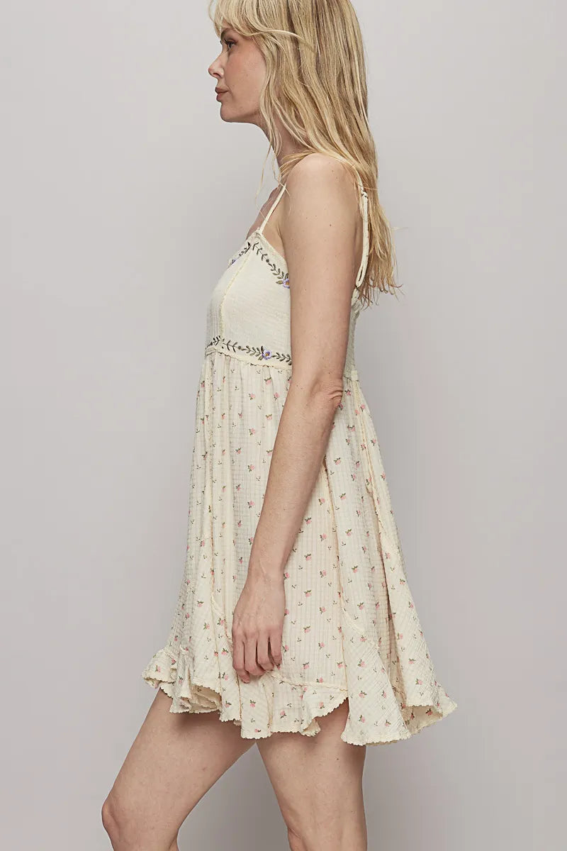 POL Ruffled Hem Floral Print Cami Mini Dress-Krush Kandy, Women's Online Fashion Boutique Located in Phoenix, Arizona (Scottsdale Area)