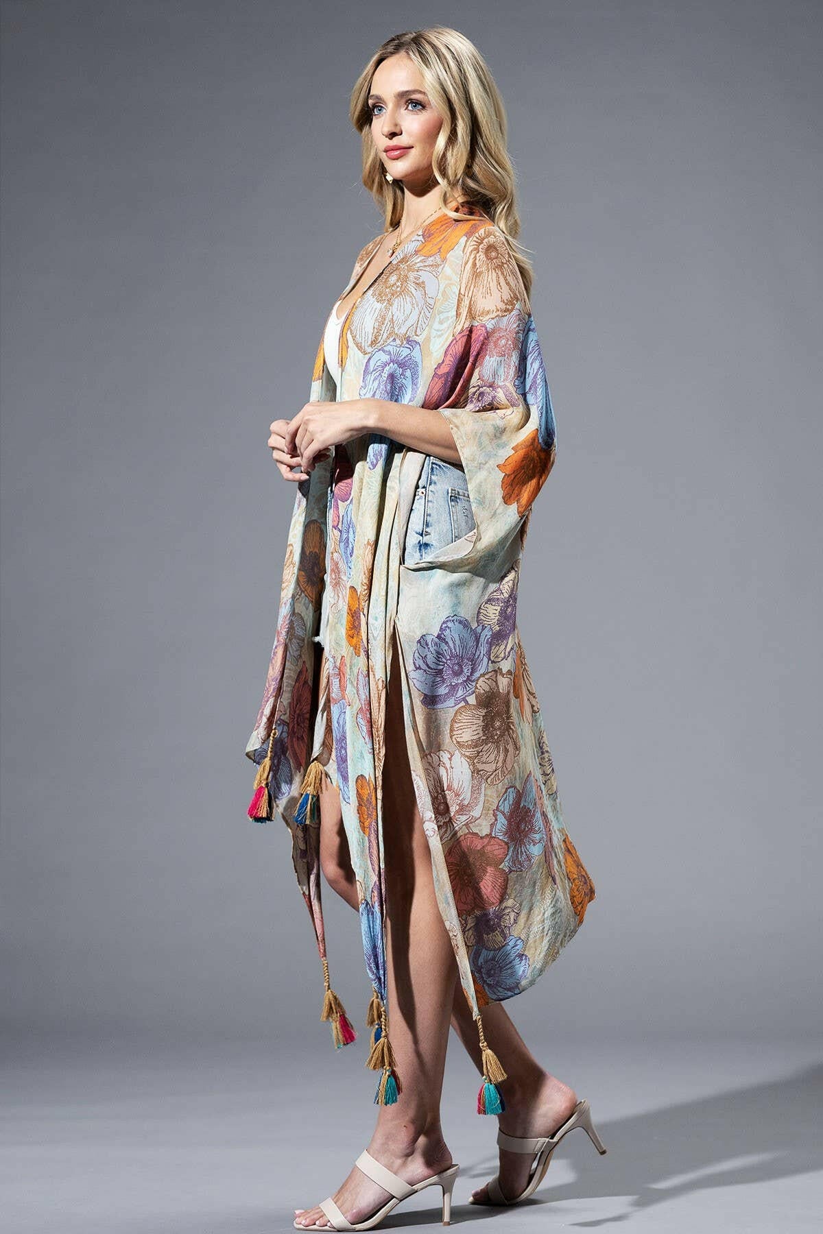 Blooming Field Kimono-Kimono-Krush Kandy, Women's Online Fashion Boutique Located in Phoenix, Arizona (Scottsdale Area)