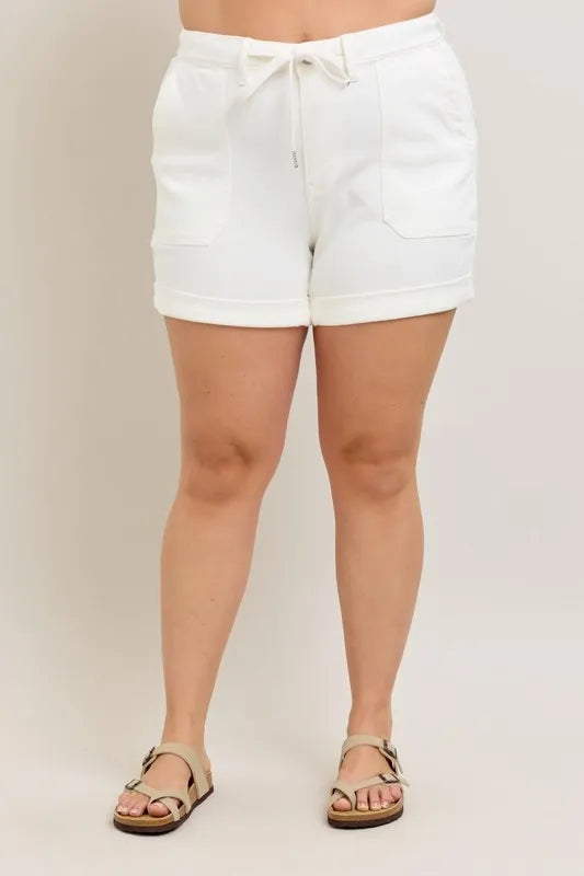 Judy Blue High Waist Cuff Denim Shorts-Denim-Krush Kandy, Women's Online Fashion Boutique Located in Phoenix, Arizona (Scottsdale Area)