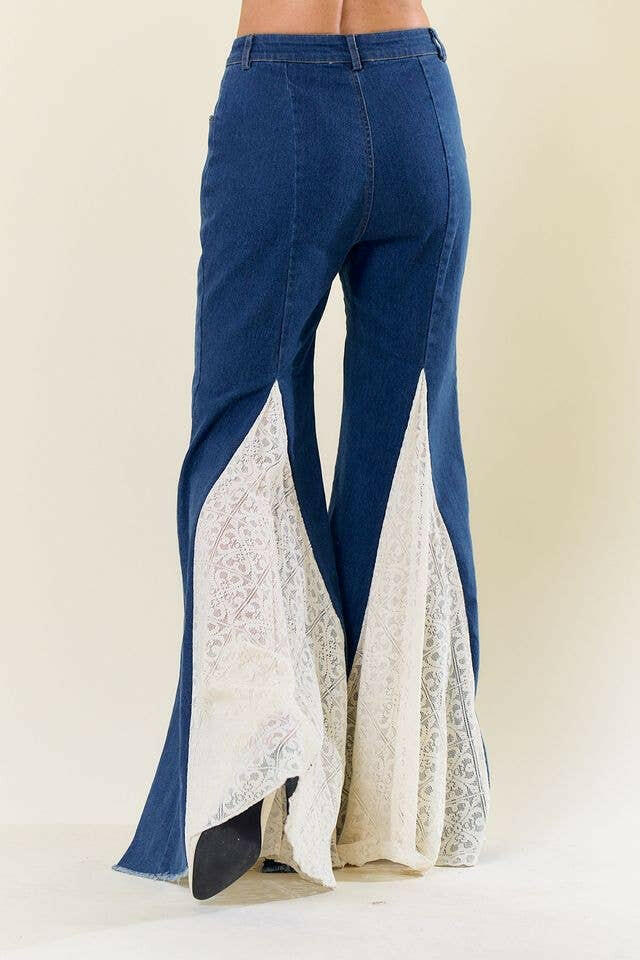 Laced Up and Laid Back Bell Bottoms-Denim-Krush Kandy, Women's Online Fashion Boutique Located in Phoenix, Arizona (Scottsdale Area)