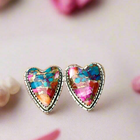 Love Is In The Air Heart Slab Earrings-Earrings-Krush Kandy, Women's Online Fashion Boutique Located in Phoenix, Arizona (Scottsdale Area)