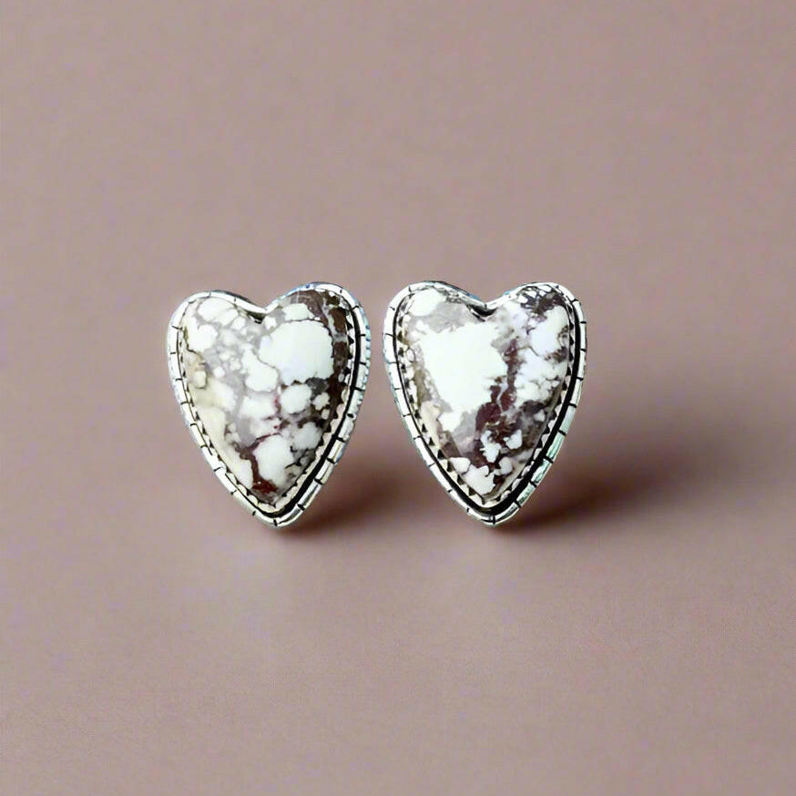 Love Is In The Air Heart Slab Earrings-Earrings-Krush Kandy, Women's Online Fashion Boutique Located in Phoenix, Arizona (Scottsdale Area)