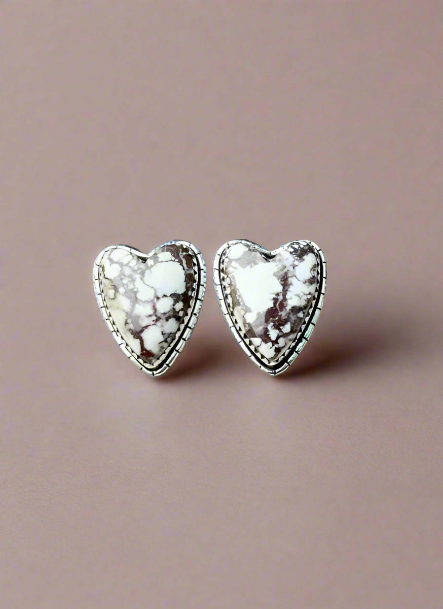 Love Is In The Air Heart Slab Earrings-Earrings-Krush Kandy, Women's Online Fashion Boutique Located in Phoenix, Arizona (Scottsdale Area)