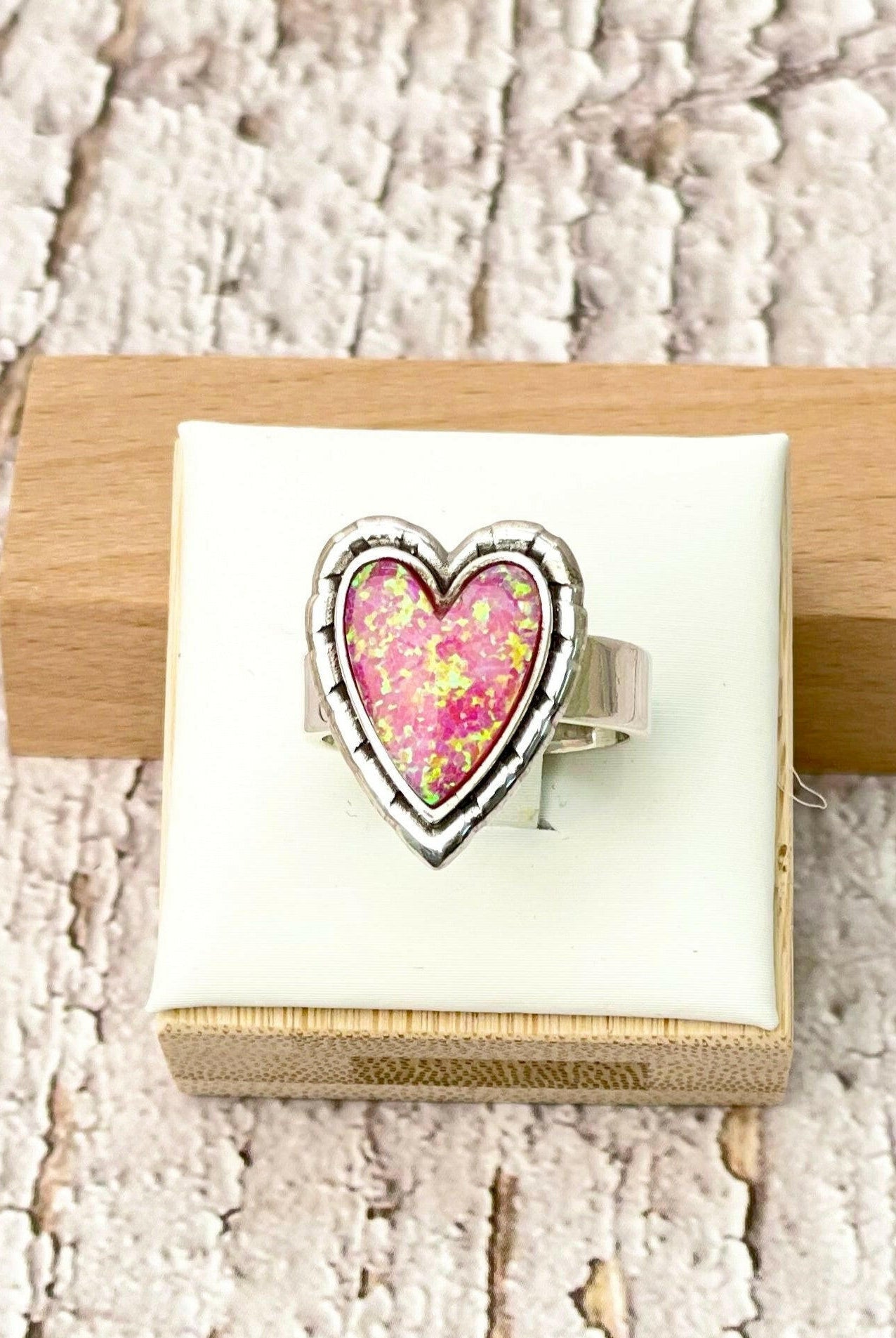 Love Is In The Air Heart Slab Ring | MADE TO ORDER-Rings-Krush Kandy, Women's Online Fashion Boutique Located in Phoenix, Arizona (Scottsdale Area)
