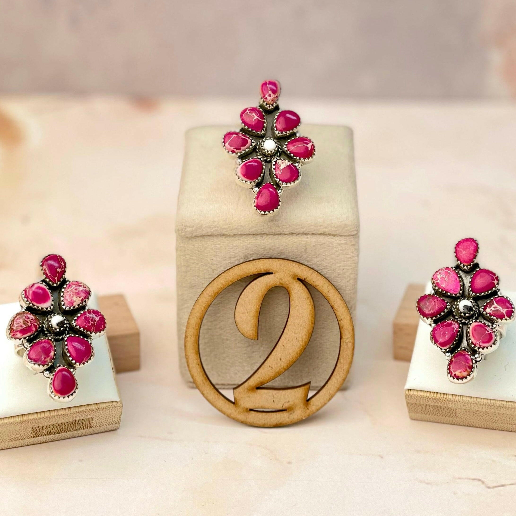 Canyon Peaks Stone Cluster Rings-Rings-Krush Kandy, Women's Online Fashion Boutique Located in Phoenix, Arizona (Scottsdale Area)