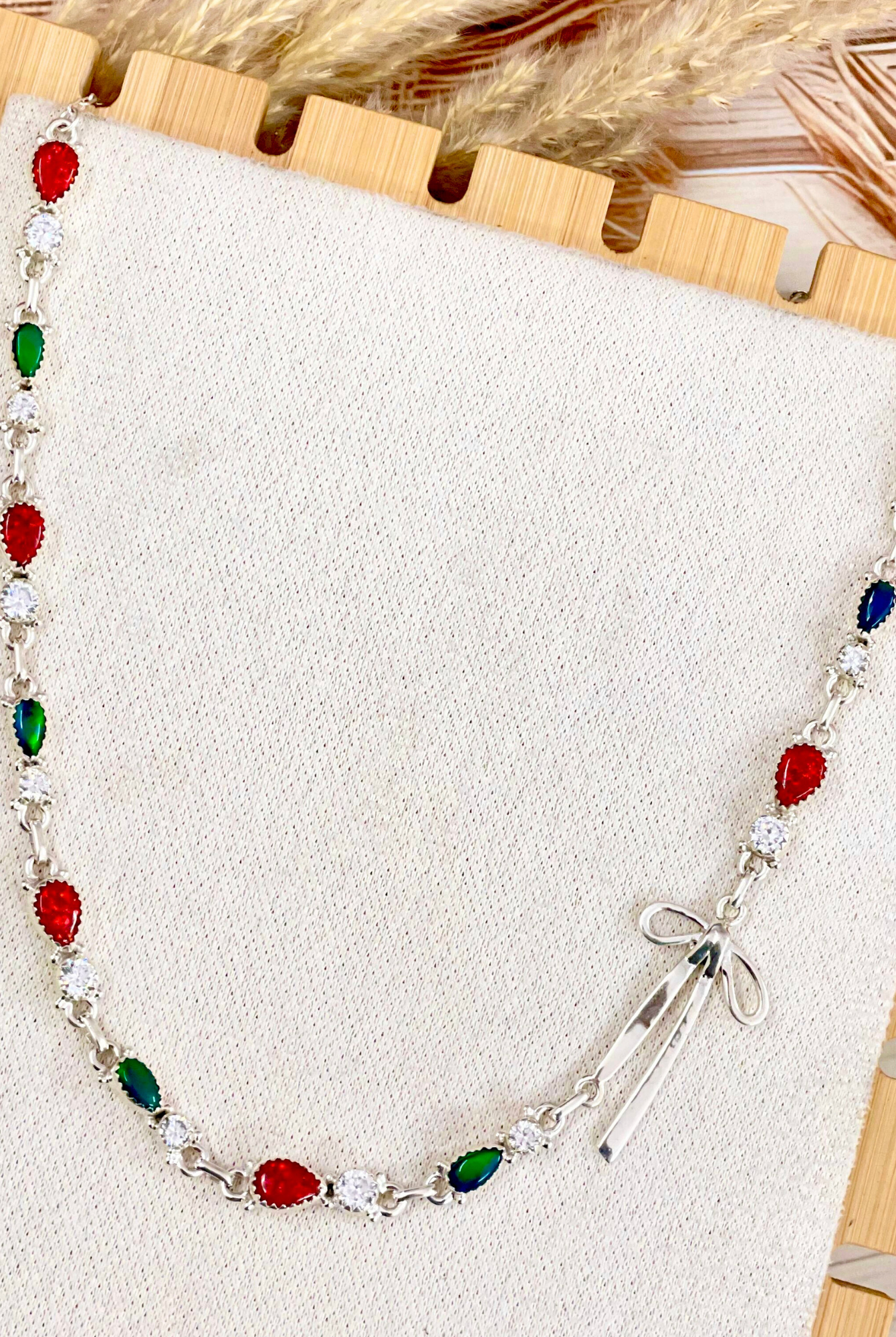 One Of A Kind Northern Ember Bow Necklaces-Necklaces-Krush Kandy, Women's Online Fashion Boutique Located in Phoenix, Arizona (Scottsdale Area)