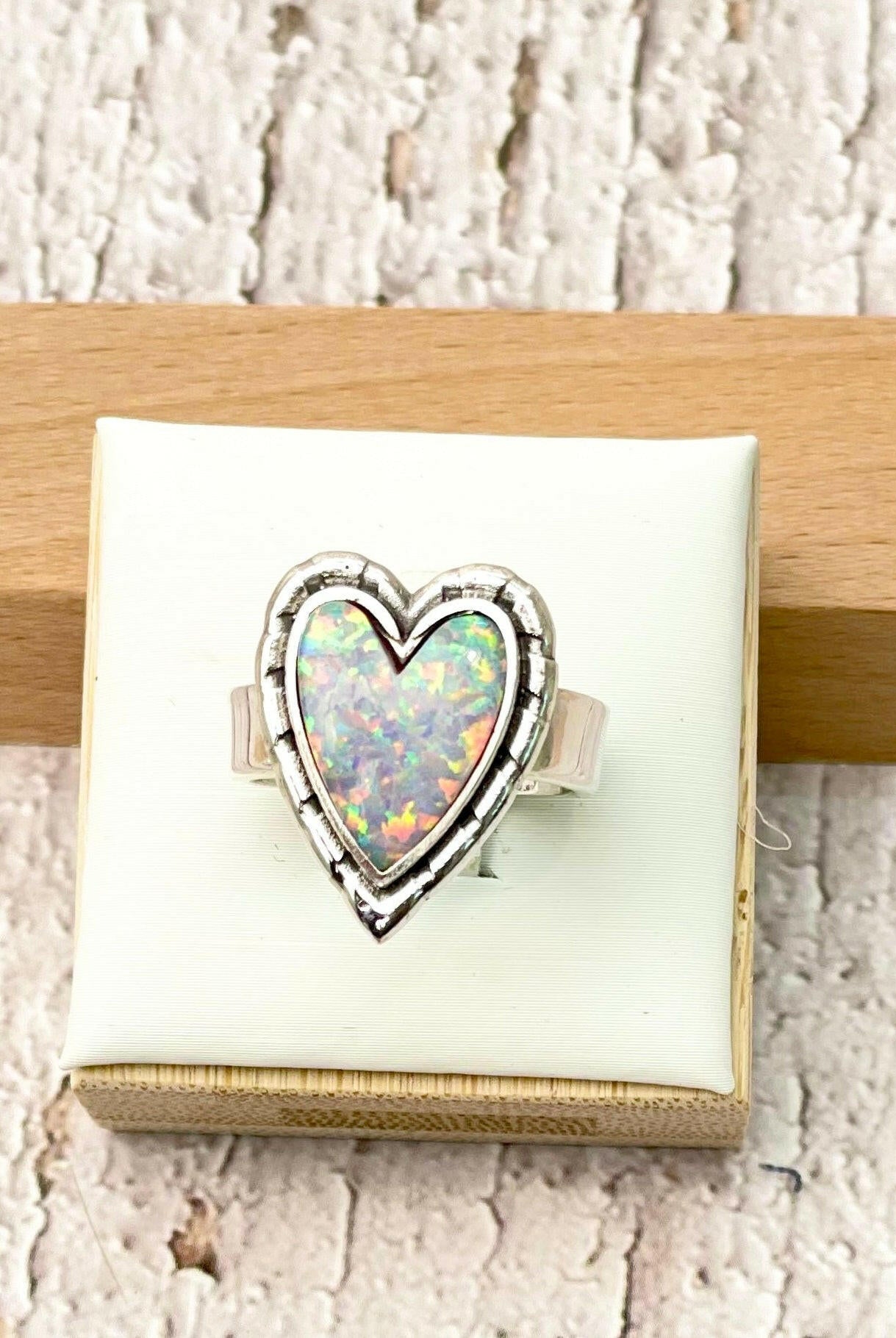 Love Is In The Air Heart Slab Ring | MADE TO ORDER-Rings-Krush Kandy, Women's Online Fashion Boutique Located in Phoenix, Arizona (Scottsdale Area)