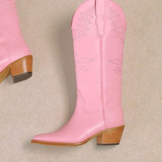 Adel - Festival Chunky Heeled Cowboy Cowgirl Boots-Boots-Krush Kandy, Women's Online Fashion Boutique Located in Phoenix, Arizona (Scottsdale Area)