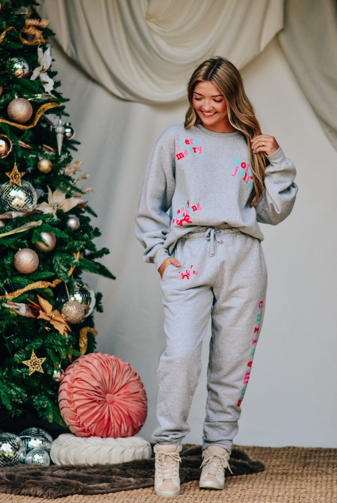 Holly Merry Everything Sweatshirt-Krush Kandy, Women's Online Fashion Boutique Located in Phoenix, Arizona (Scottsdale Area)