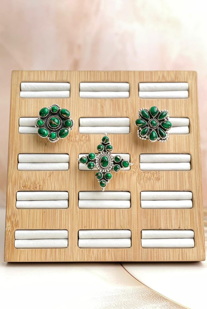 Irish Green Dahlia Rings sno 11-Rings-Krush Kandy, Women's Online Fashion Boutique Located in Phoenix, Arizona (Scottsdale Area)