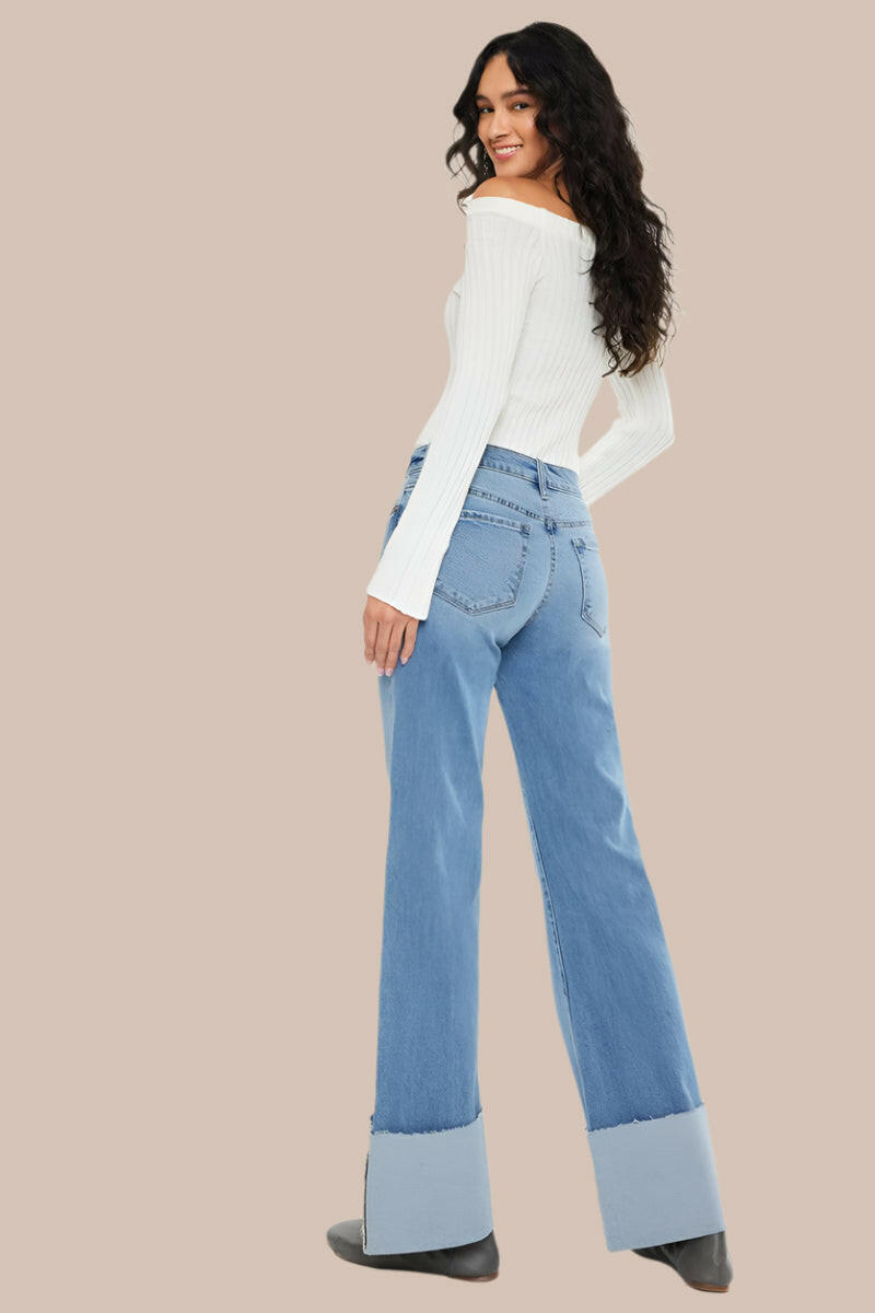 Kancan Mid Rise Wide Flare-Jeans-Krush Kandy, Women's Online Fashion Boutique Located in Phoenix, Arizona (Scottsdale Area)