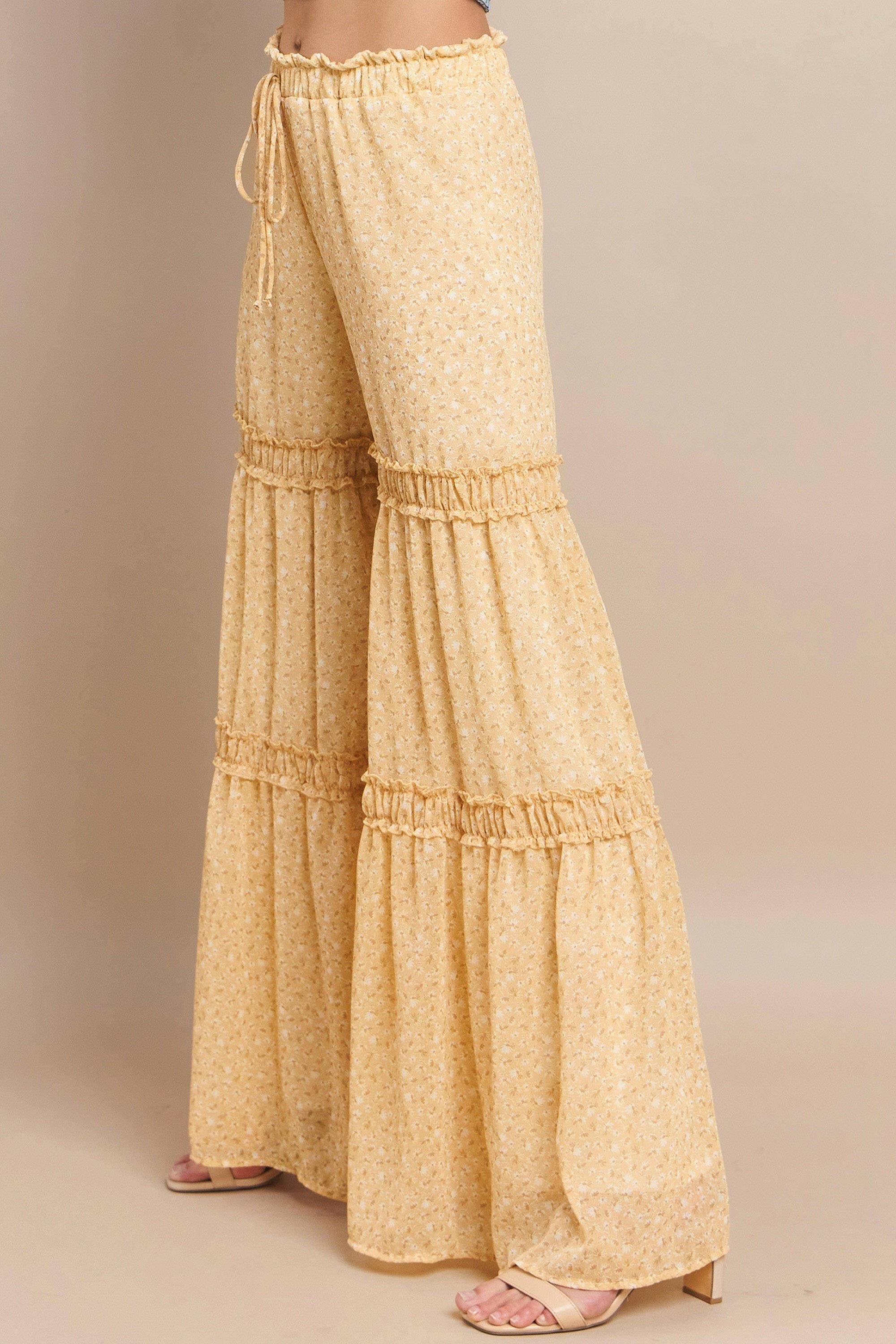 Sunset Stroll Floral Palazzo Pants-Pants-Krush Kandy, Women's Online Fashion Boutique Located in Phoenix, Arizona (Scottsdale Area)