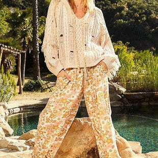 POL Floral Print Woven Harem Pants-Pants-Krush Kandy, Women's Online Fashion Boutique Located in Phoenix, Arizona (Scottsdale Area)