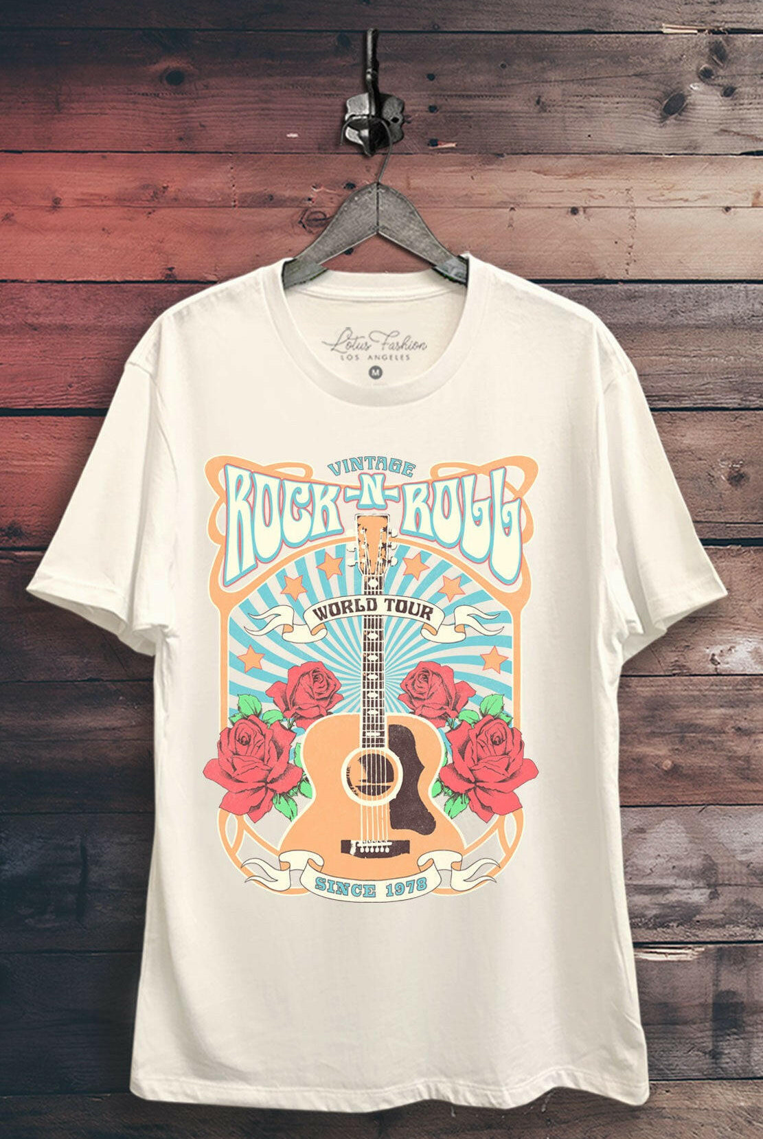 Rock & Roll World Tour Graphic Tee | S-3X-Graphic Tees-Krush Kandy, Women's Online Fashion Boutique Located in Phoenix, Arizona (Scottsdale Area)