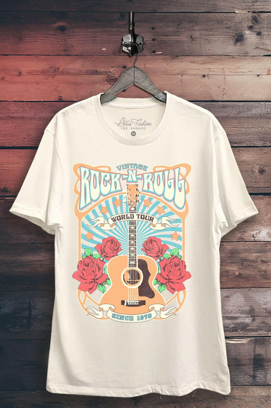 Rock & Roll World Tour Graphic Tee | S-3X-Graphic Tees-Krush Kandy, Women's Online Fashion Boutique Located in Phoenix, Arizona (Scottsdale Area)