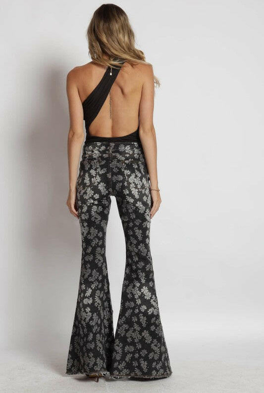 Leilani Floral denim pants-PANTS-Krush Kandy, Women's Online Fashion Boutique Located in Phoenix, Arizona (Scottsdale Area)
