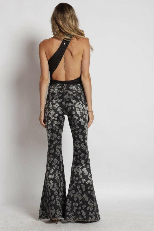 Leilani Floral denim pants-PANTS-Krush Kandy, Women's Online Fashion Boutique Located in Phoenix, Arizona (Scottsdale Area)
