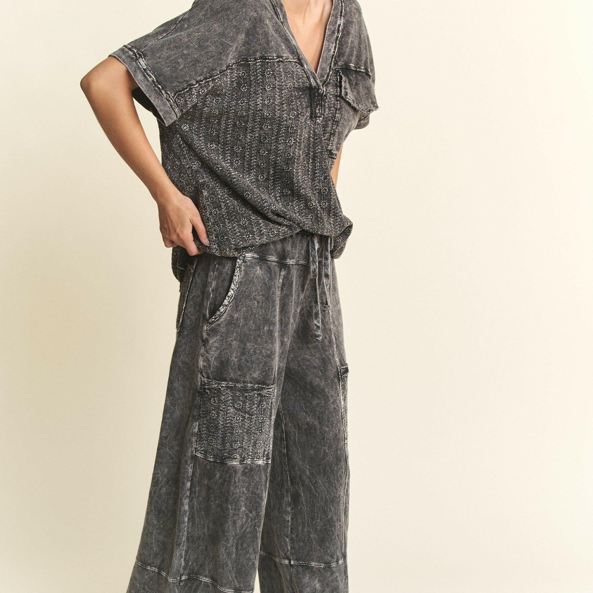 J.HER Wander Wide Leg Pants-Pants-Krush Kandy, Women's Online Fashion Boutique Located in Phoenix, Arizona (Scottsdale Area)