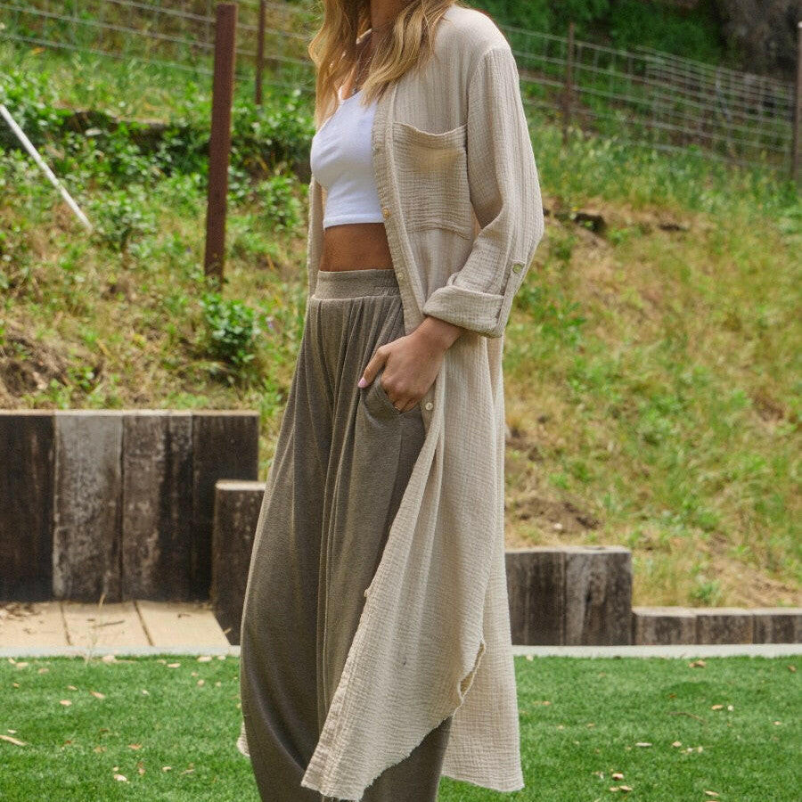 ODDI Soft Jersey Fabric Pleated Pants-Pants-Krush Kandy, Women's Online Fashion Boutique Located in Phoenix, Arizona (Scottsdale Area)