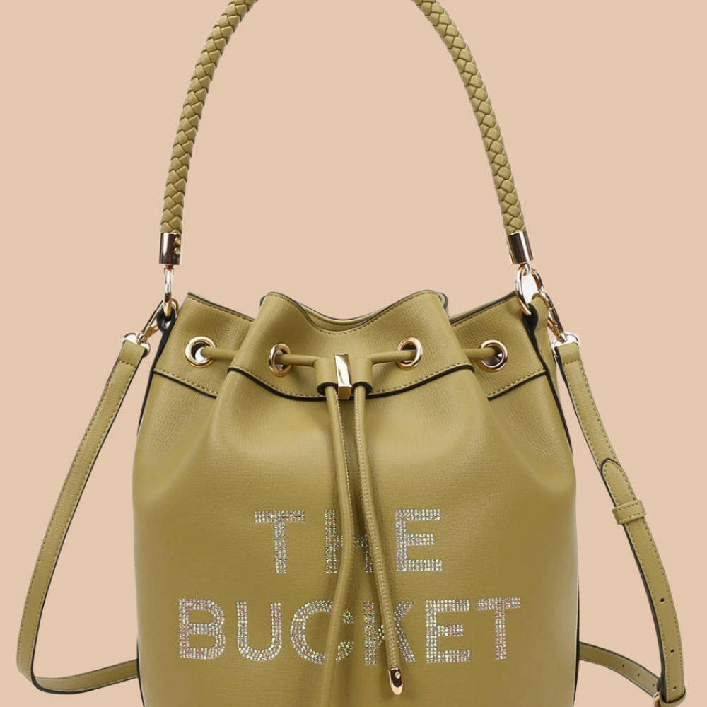 Love, Always Rhinestone Bucket Bag-Purses & Bags-Krush Kandy, Women's Online Fashion Boutique Located in Phoenix, Arizona (Scottsdale Area)