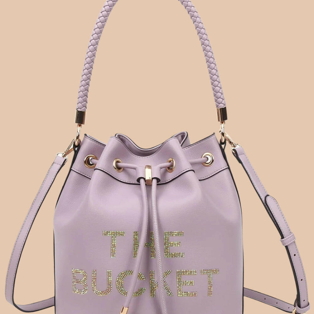 Love, Always Rhinestone Bucket Bag-Purses & Bags-Krush Kandy, Women's Online Fashion Boutique Located in Phoenix, Arizona (Scottsdale Area)