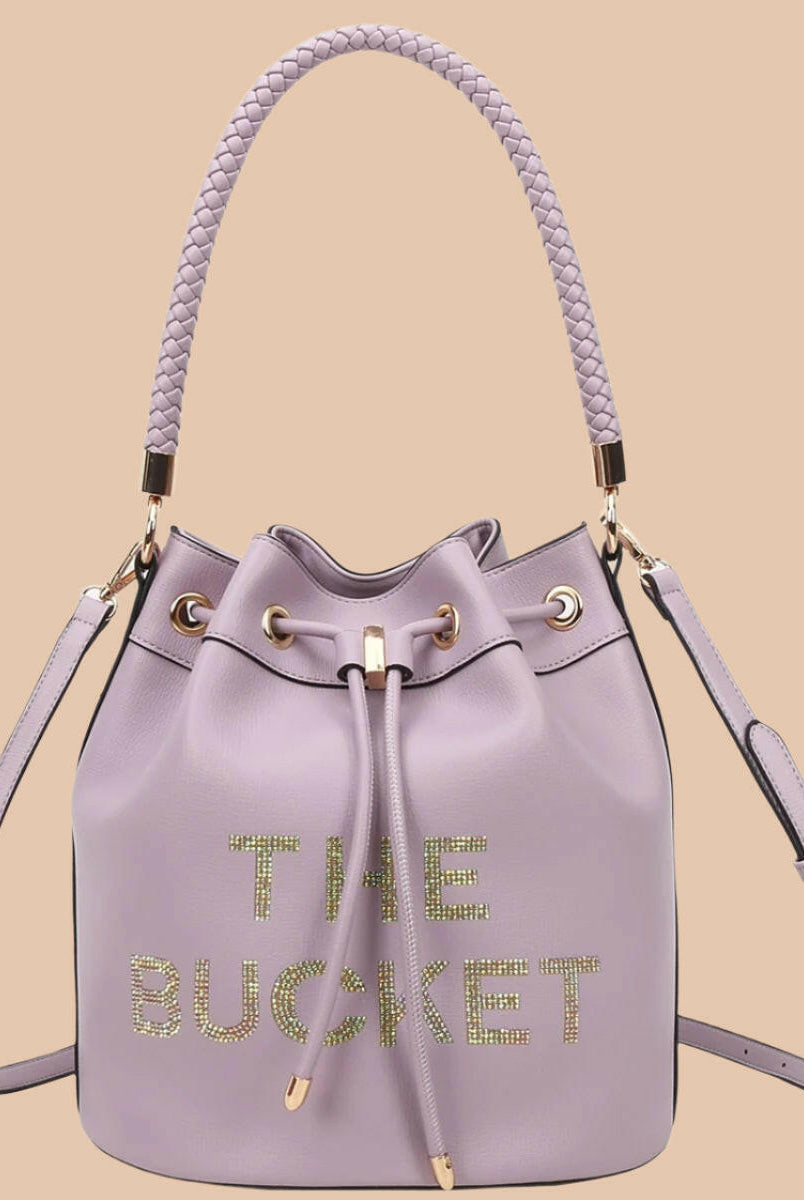 Love, Always Rhinestone Bucket Bag-Purses & Bags-Krush Kandy, Women's Online Fashion Boutique Located in Phoenix, Arizona (Scottsdale Area)