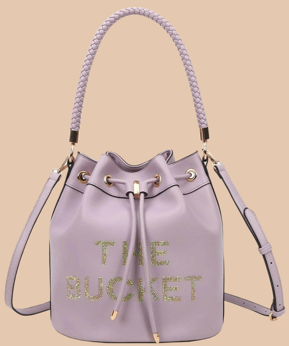 Love, Always Rhinestone Bucket Bag-Purses & Bags-Krush Kandy, Women's Online Fashion Boutique Located in Phoenix, Arizona (Scottsdale Area)