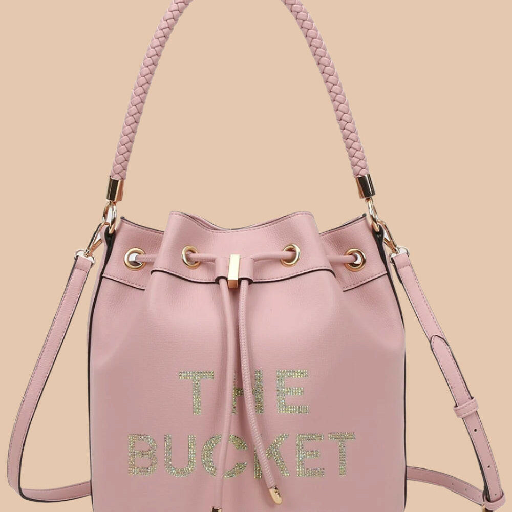 Love, Always Rhinestone Bucket Bag-Purses & Bags-Krush Kandy, Women's Online Fashion Boutique Located in Phoenix, Arizona (Scottsdale Area)