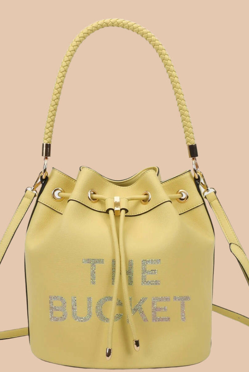 Love, Always Rhinestone Bucket Bag-Purses & Bags-Krush Kandy, Women's Online Fashion Boutique Located in Phoenix, Arizona (Scottsdale Area)