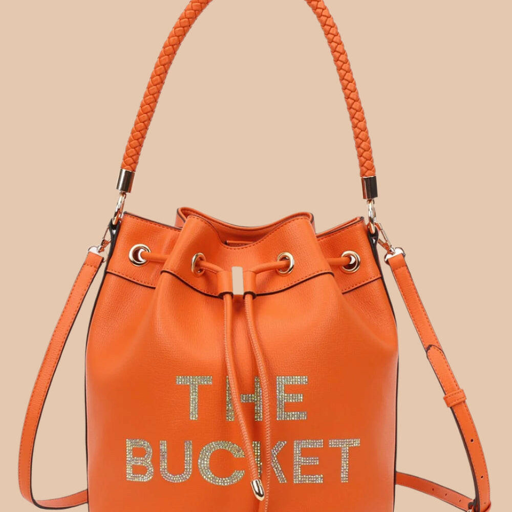 Love, Always Rhinestone Bucket Bag-Purses & Bags-Krush Kandy, Women's Online Fashion Boutique Located in Phoenix, Arizona (Scottsdale Area)