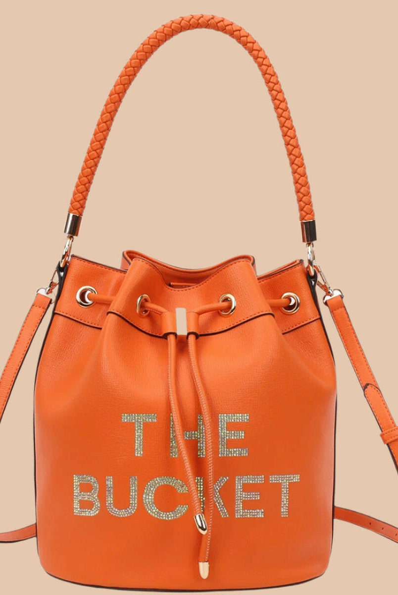 Love, Always Rhinestone Bucket Bag-Purses & Bags-Krush Kandy, Women's Online Fashion Boutique Located in Phoenix, Arizona (Scottsdale Area)
