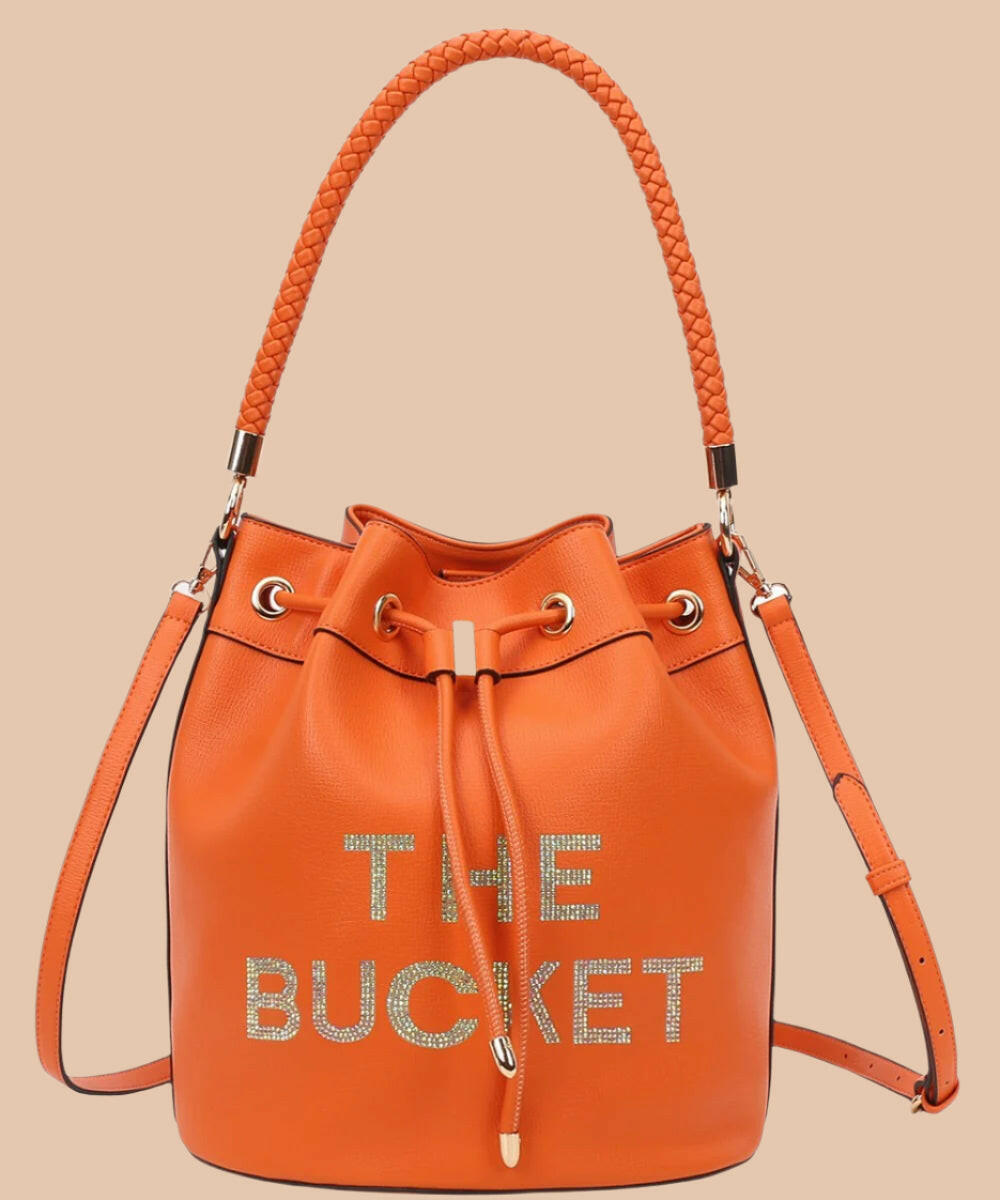 Love, Always Rhinestone Bucket Bag-Purses & Bags-Krush Kandy, Women's Online Fashion Boutique Located in Phoenix, Arizona (Scottsdale Area)