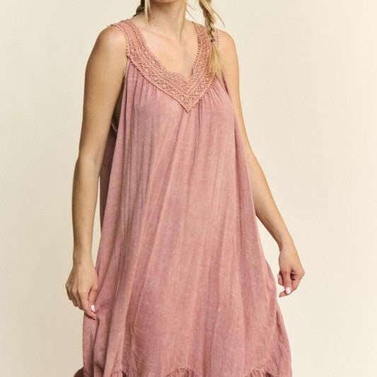 Sweet Days Sleeveless Ruffle Dress-Dresses-Krush Kandy, Women's Online Fashion Boutique Located in Phoenix, Arizona (Scottsdale Area)