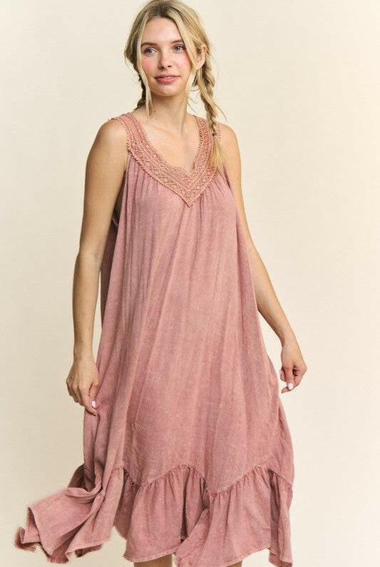 Sweet Days Sleeveless Ruffle Dress-Dresses-Krush Kandy, Women's Online Fashion Boutique Located in Phoenix, Arizona (Scottsdale Area)