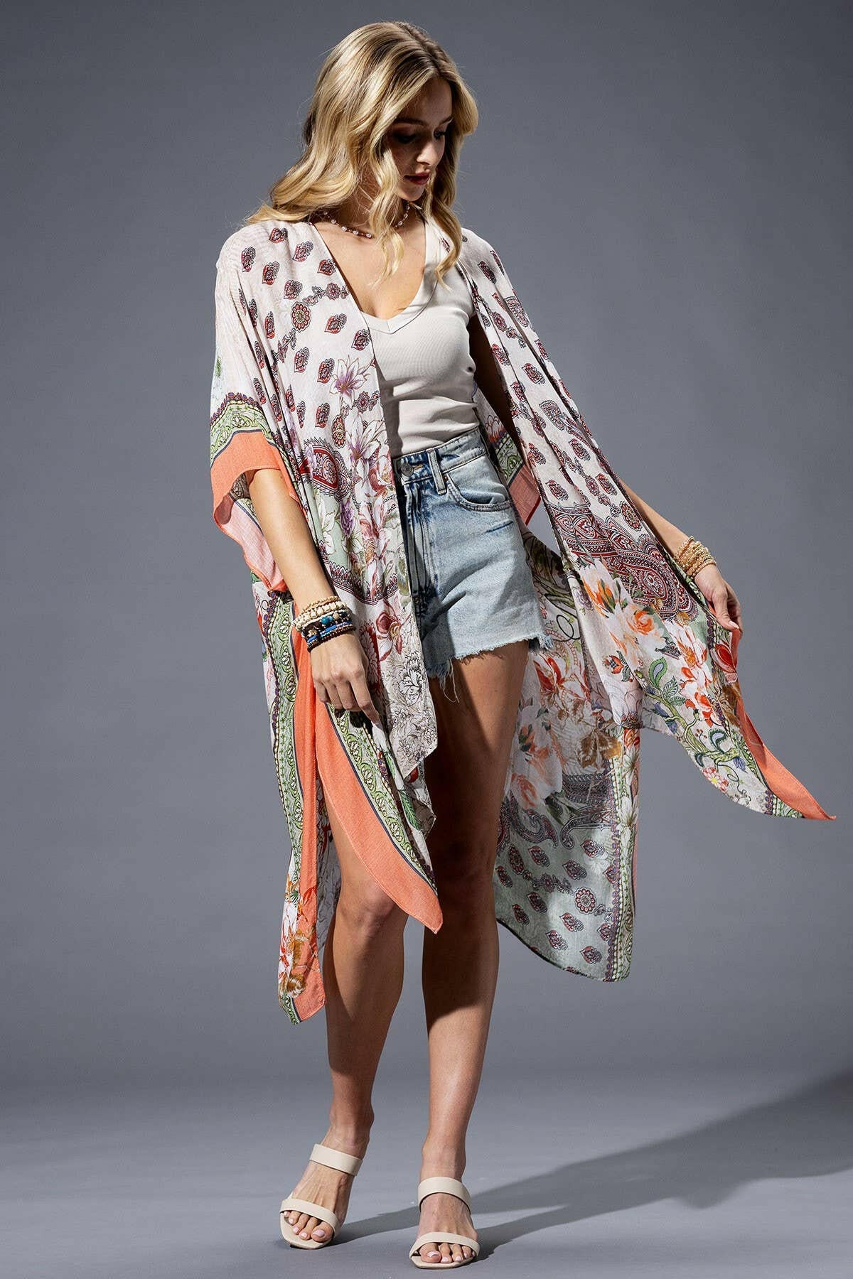 Bellflower Kimono-Kimono-Krush Kandy, Women's Online Fashion Boutique Located in Phoenix, Arizona (Scottsdale Area)