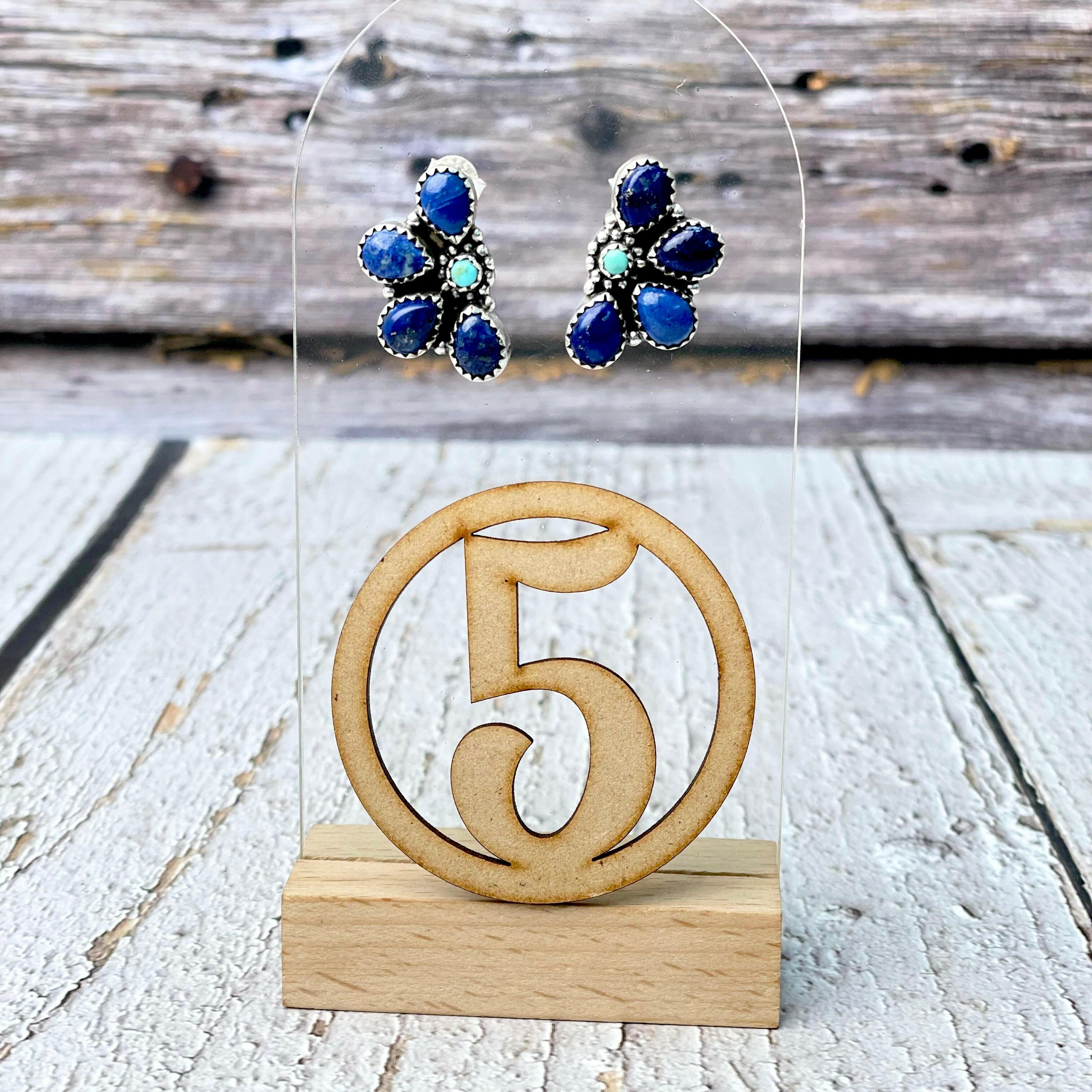 One Of A Kind Half Cluster Earrings-Earrings-Krush Kandy, Women's Online Fashion Boutique Located in Phoenix, Arizona (Scottsdale Area)