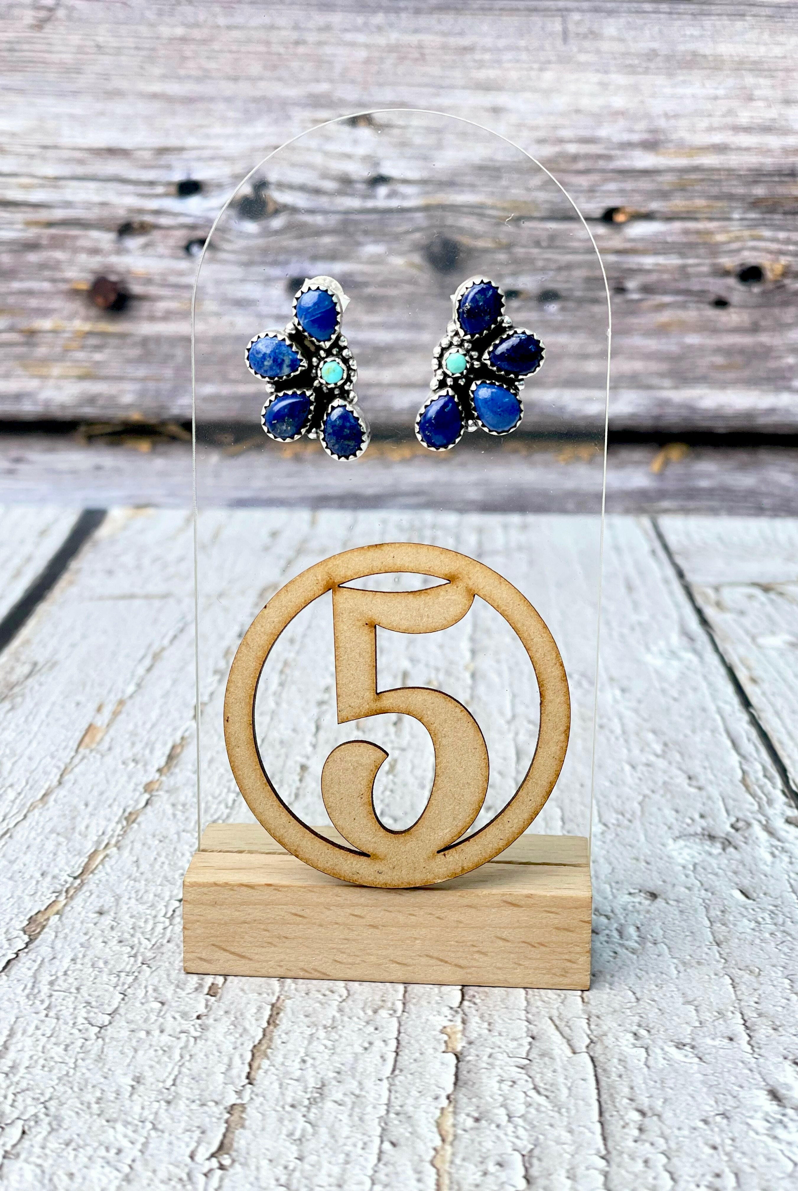 One Of A Kind Half Cluster Earrings-Earrings-Krush Kandy, Women's Online Fashion Boutique Located in Phoenix, Arizona (Scottsdale Area)