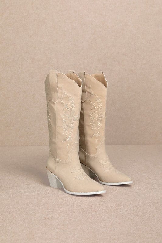 Flora - Floral Embroidered Western Boots-Boots-Krush Kandy, Women's Online Fashion Boutique Located in Phoenix, Arizona (Scottsdale Area)