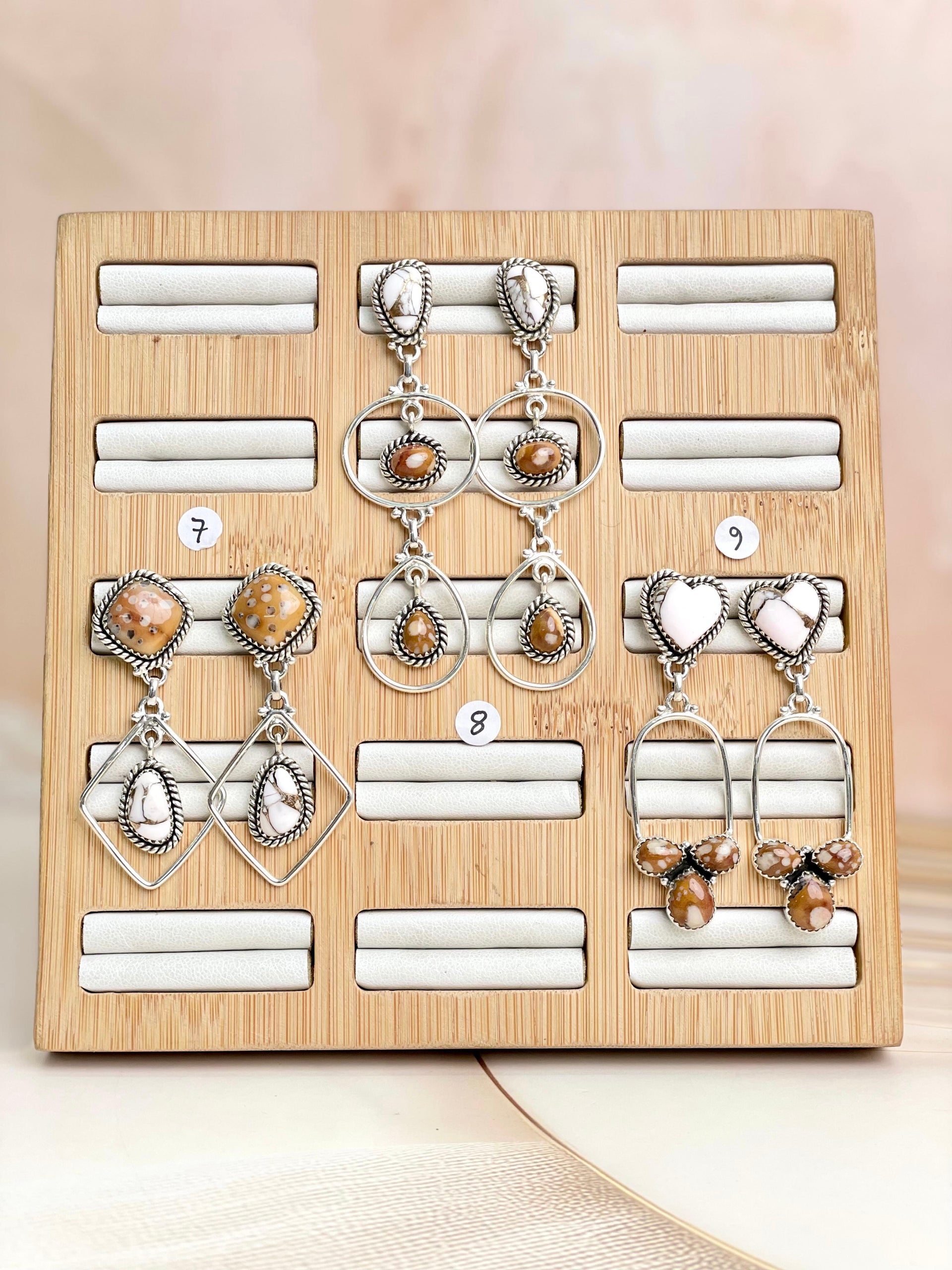 Angel Dahlia & Deer Fawn Earrings no4-Earrings-Krush Kandy, Women's Online Fashion Boutique Located in Phoenix, Arizona (Scottsdale Area)