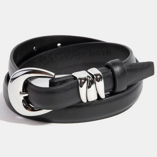 Thin Genuine Leather Belt-Belts-Krush Kandy, Women's Online Fashion Boutique Located in Phoenix, Arizona (Scottsdale Area)