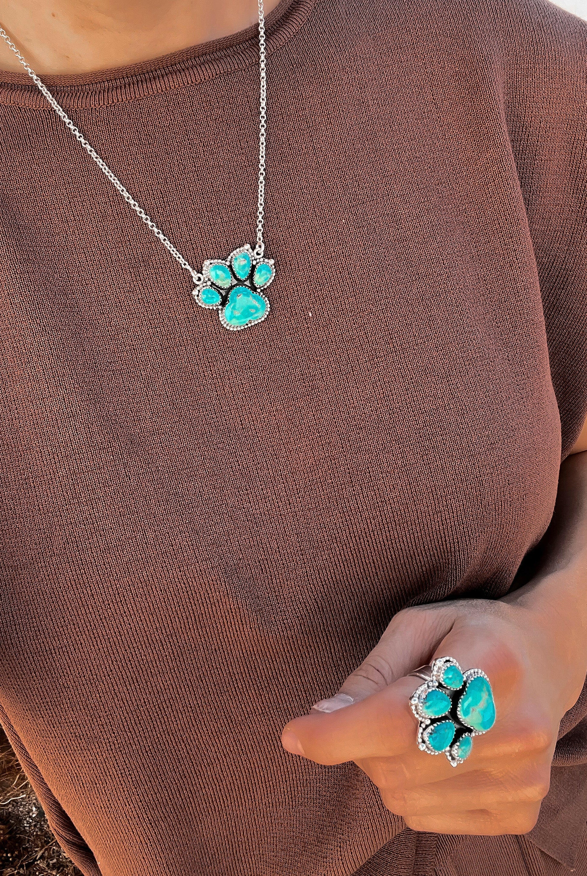 True Dog Paw Necklace-Chain Necklaces-Krush Kandy, Women's Online Fashion Boutique Located in Phoenix, Arizona (Scottsdale Area)