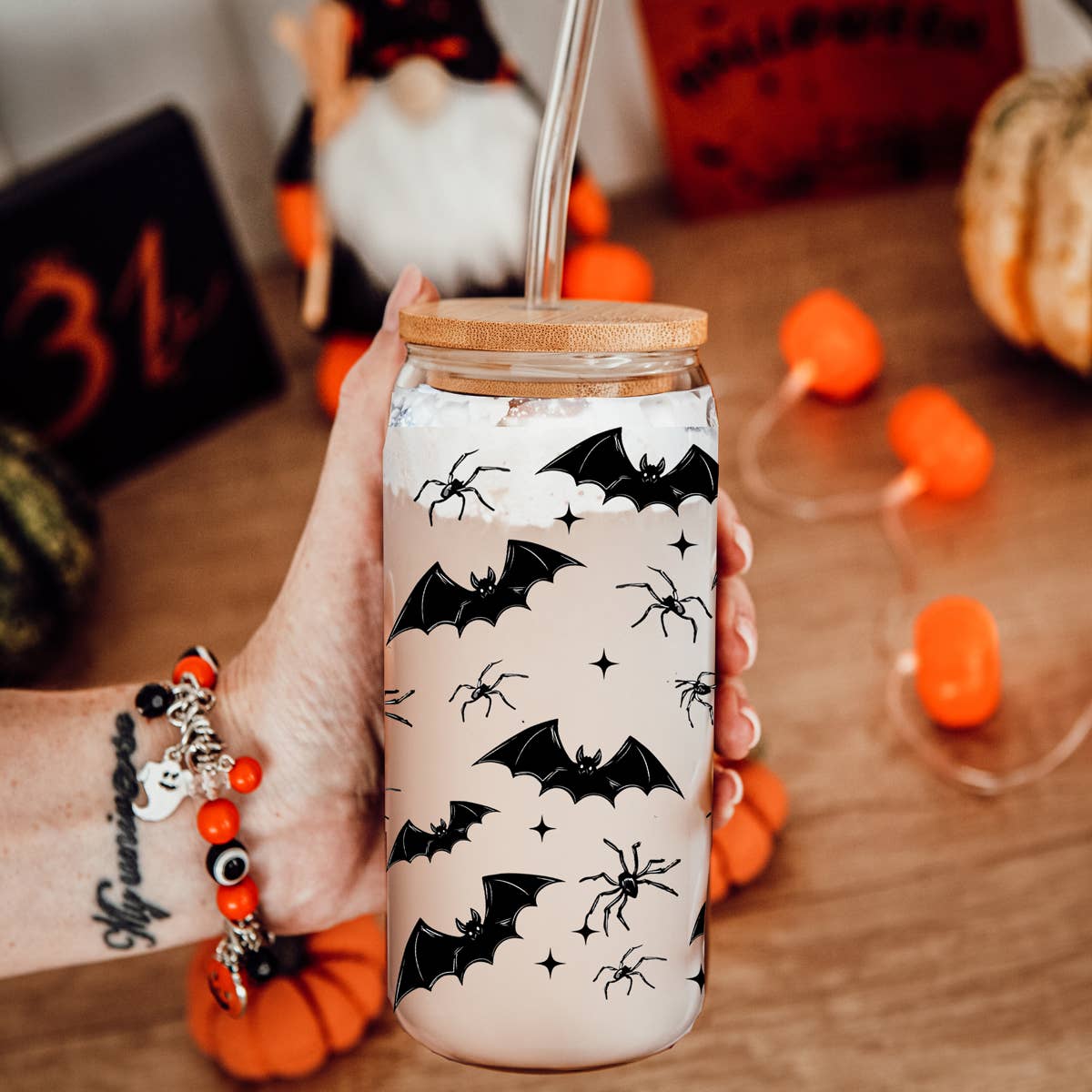 Cutest Halloween Fall Glass Cup | 20oz-Accessories-Krush Kandy, Women's Online Fashion Boutique Located in Phoenix, Arizona (Scottsdale Area)