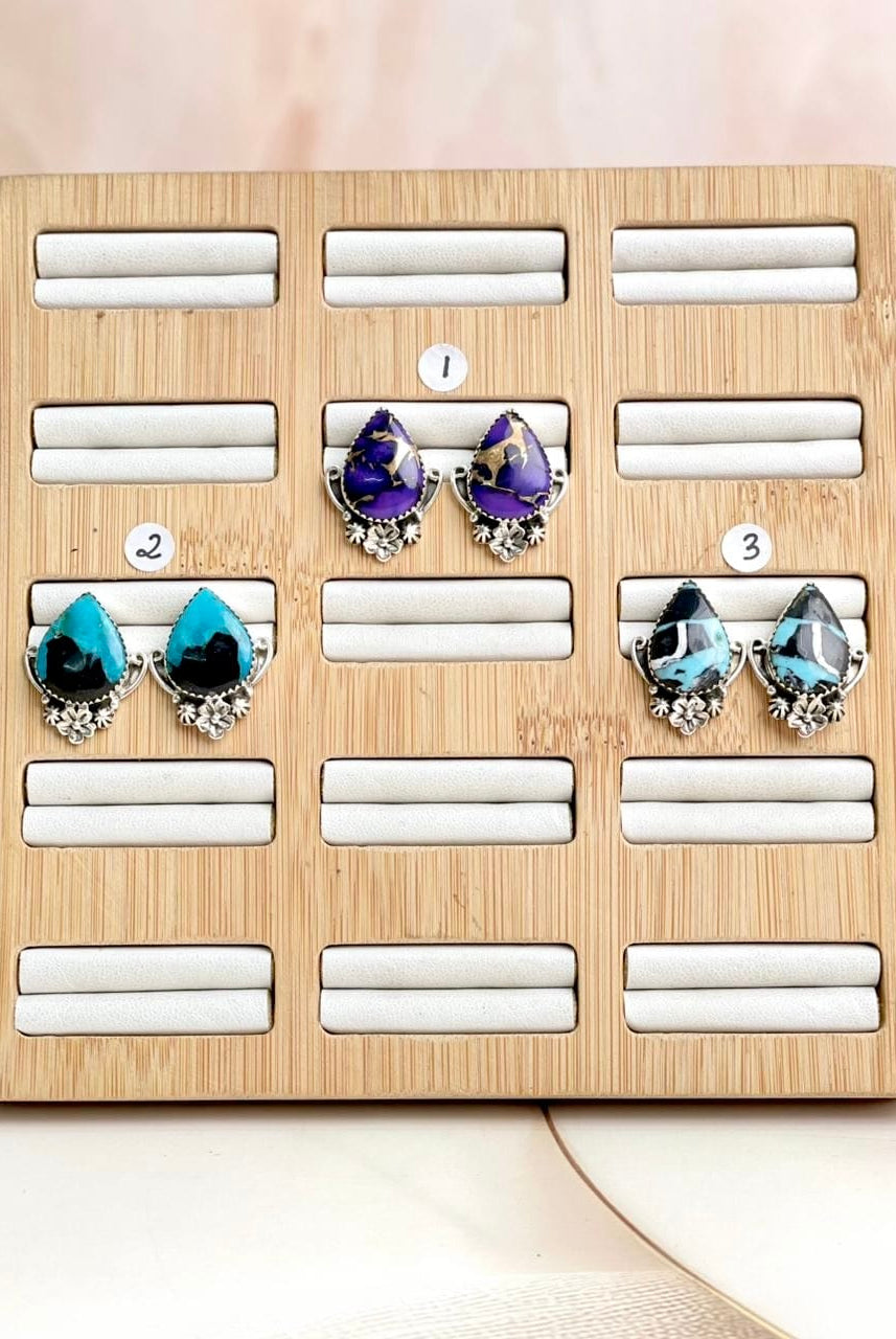 Multi Stone Boho Studs sno 14-Earrings-Krush Kandy, Women's Online Fashion Boutique Located in Phoenix, Arizona (Scottsdale Area)