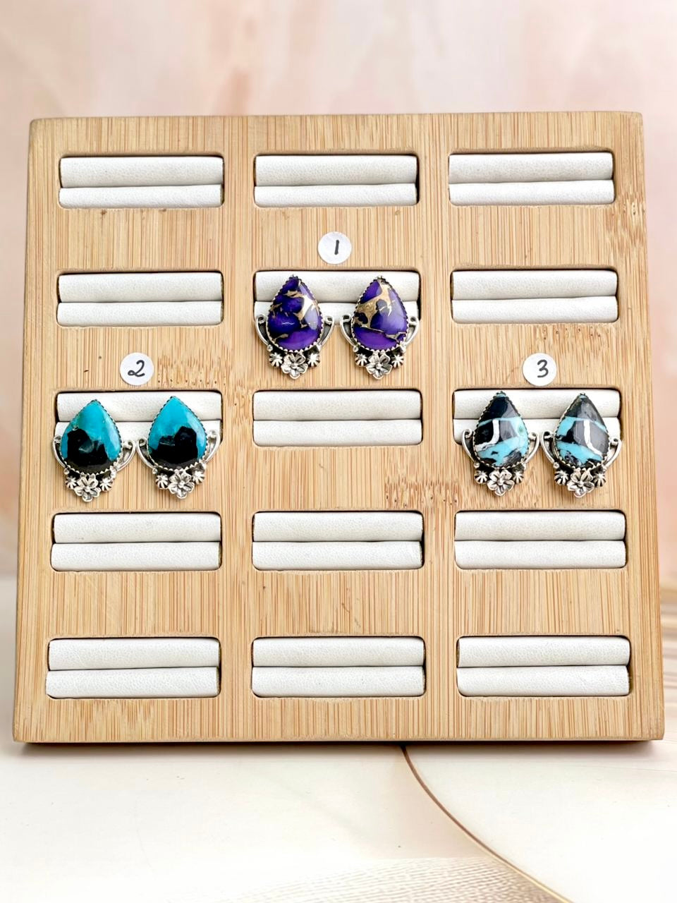 Multi Stone Boho Studs sno 14-Earrings-Krush Kandy, Women's Online Fashion Boutique Located in Phoenix, Arizona (Scottsdale Area)